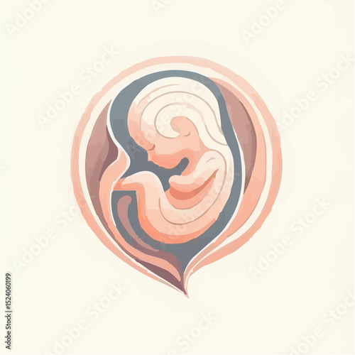 digital art of a baby protected in the womb 54