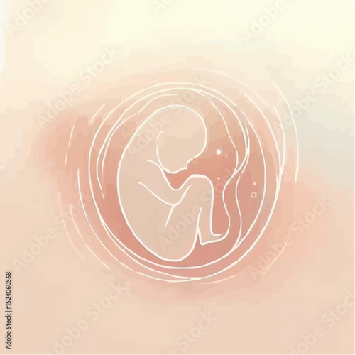 a comfortable baby in its mother's womb 94