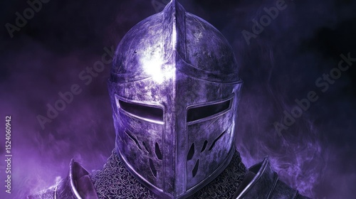 Dark fantasy warrior helmet photo