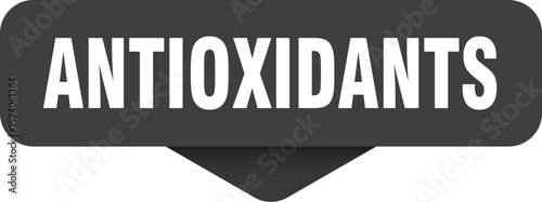 antioxidants sticker. antioxidants sign on transparent background