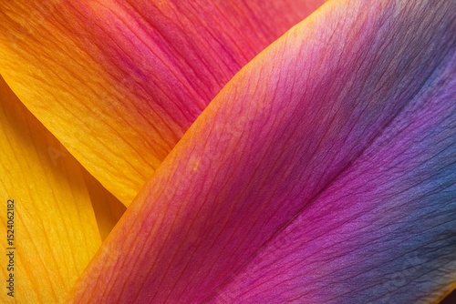 Colorful Petal Texture Macro