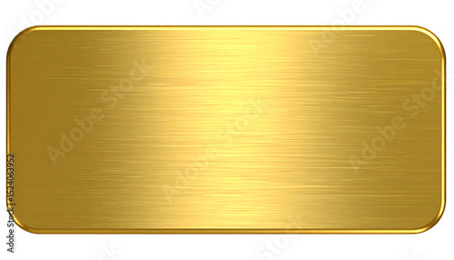 Download shiny gold metal plate texture background for graphic design isolated on transparent background