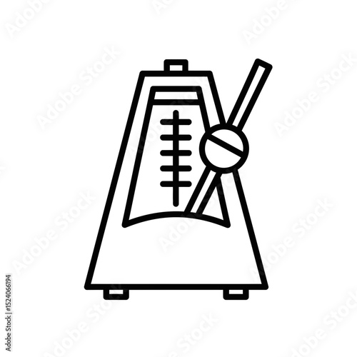 Metronome icon representing music rhythm and timing