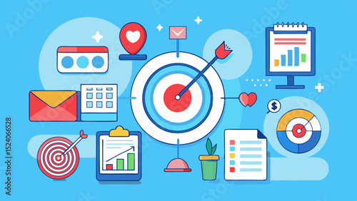 Illustration of business goals and planning elements