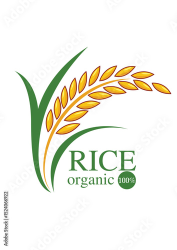 Beautiful rice logo that can be used as a brand
