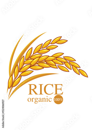 Beautiful rice logo that can be used as a brand