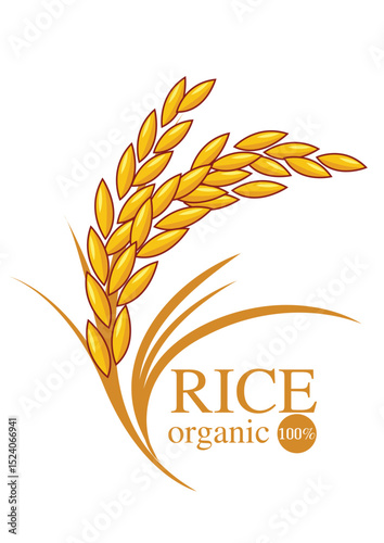 Beautiful rice logo that can be used as a brand