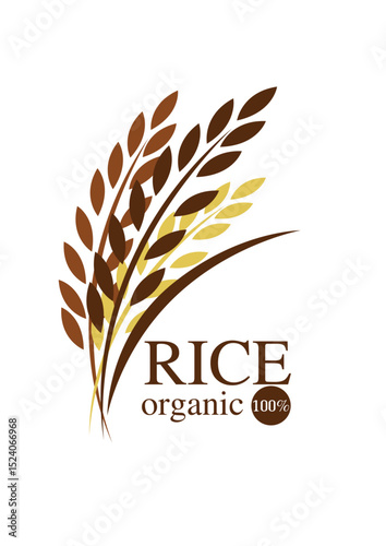 Beautiful rice logo that can be used as a brand