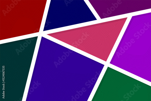 Modern colorful abstract geometric background with simple shapes and subtle wavy patterns. Perfect for web banners, posters, branding, wallpapers, and creative digital design.