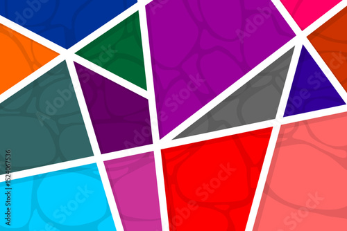 Modern colorful abstract geometric background with simple shapes and subtle wavy patterns. Perfect for web banners, posters, branding, wallpapers, and creative digital design.
