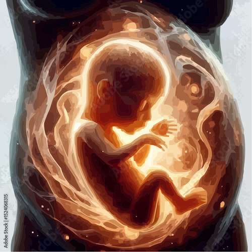 a comfortable baby in its mother's womb 20