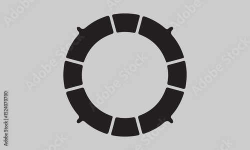 ring with black background