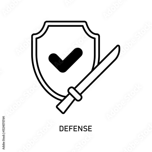 Icon a defense, isolated against a clean background.