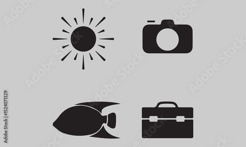 retro camera vector illustration