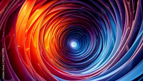 Hypnotic Rainbow Vortex
