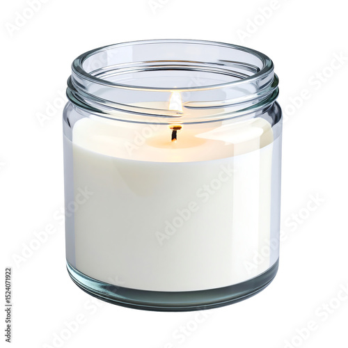 Buy white jar candle online scented candles for home decor aromatherapy isolated on transparent background