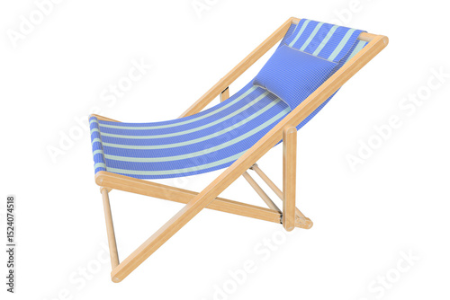 beach chair isolated 