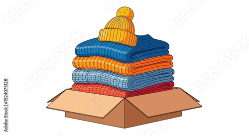 Cozy Winter Clothing Donation Warm Sweaters, Hats, and More