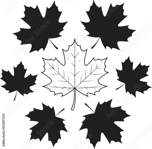 Maple Leaf Silhouette SVG – Canada Day Clipart Design

Rustic Maple Leaf Vector – Autumn and Fall Decor

Canadian Maple Leaf Cut File for Cricut & Silhouette

Simple Maple Leaf Outline – Nature Clipar