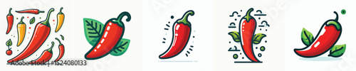 Vector of a chili.