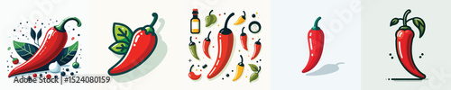 Vector of a chili.
