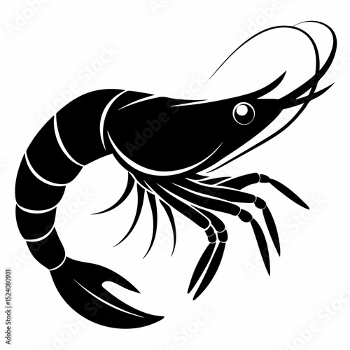 Prawn Vector silhouette art