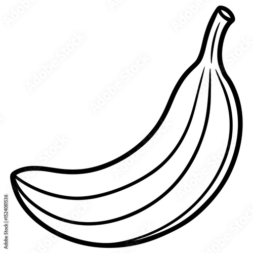 Minimalist Banana Vector Illustration