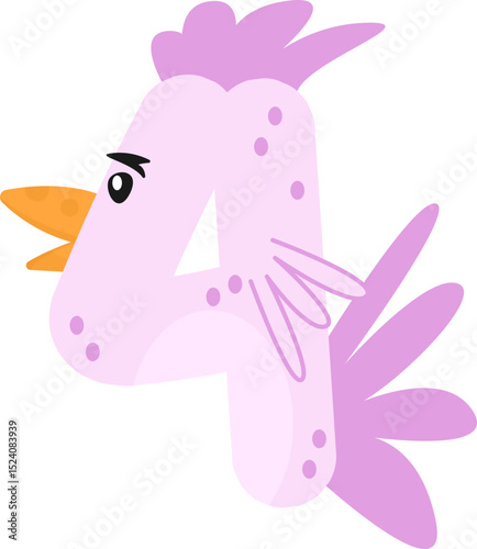 Whimsical Chicken and Rooster Alphabet & Numbers