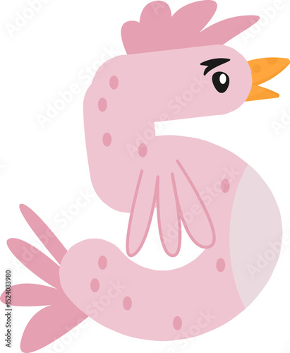 Whimsical Chicken and Rooster Alphabet & Numbers