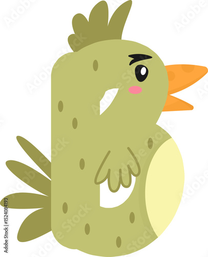Whimsical Chicken and Rooster Alphabet & Numbers