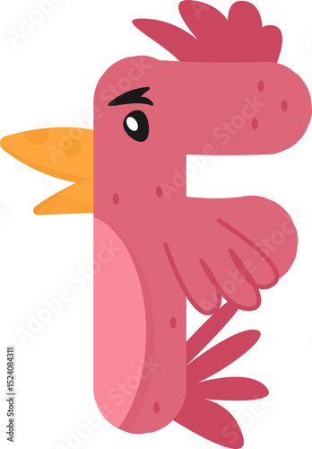 Whimsical Chicken and Rooster Alphabet & Numbers