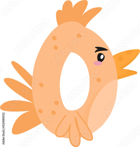 Whimsical Chicken and Rooster Alphabet & Numbers