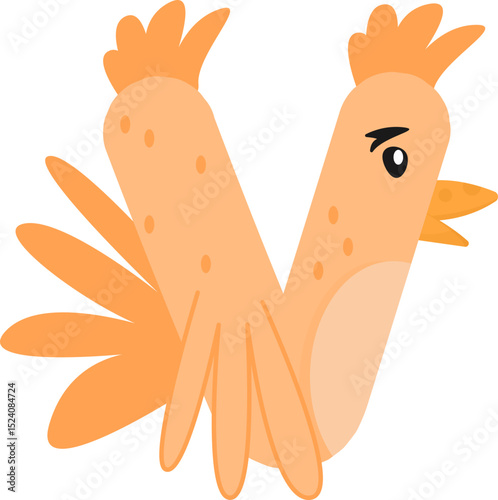 Whimsical Chicken and Rooster Alphabet & Numbers