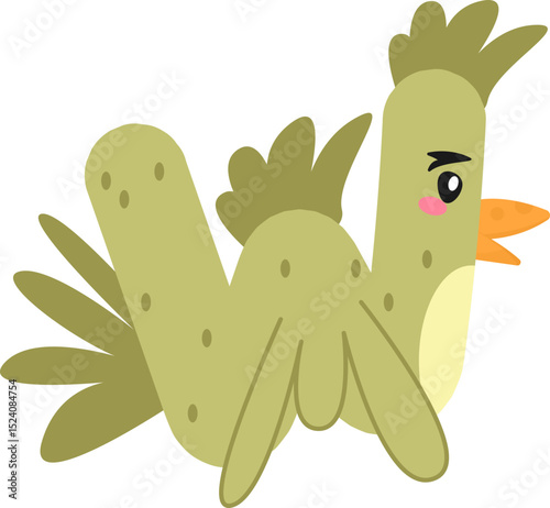 Whimsical Chicken and Rooster Alphabet & Numbers