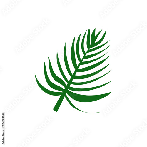 A collection of green tropical leaves in various shapes and sizes, including monstera, palm, and fern leaves, arranged in a seamless pattern on a white background.