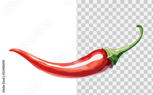 simple flat vector hot chili