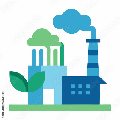 Clean Air Technology illustration with Transparent Background