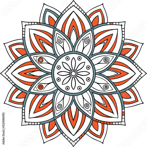 Ornamental Geometric luxury mandala pattern vector design
