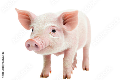 The Adorable Piglet: A charming image of a cute piglet. The endearing subject. A symbol of gentleness and vitality.