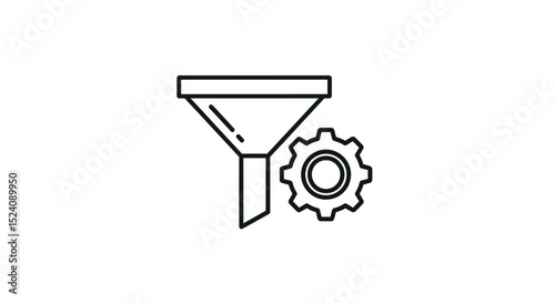 Filtering System with Gear Mechanism