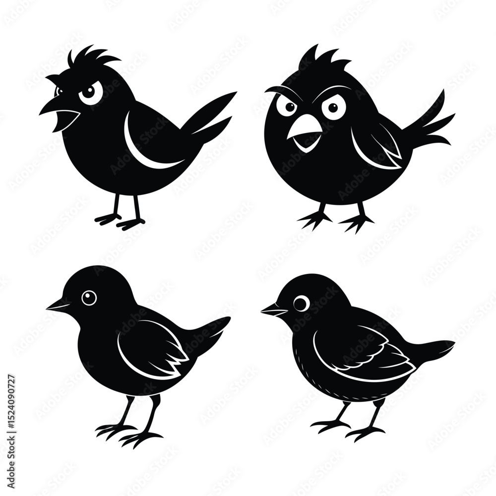 Obraz premium bird silhouette bundle 