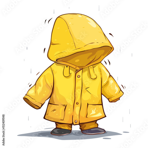Raincoat isolated 