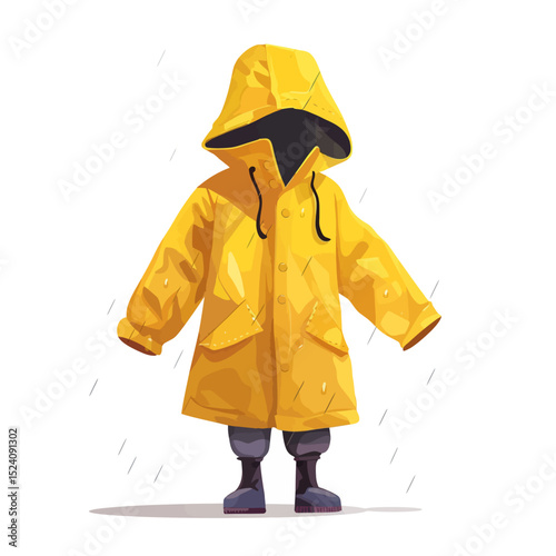 Raincoat illustration 