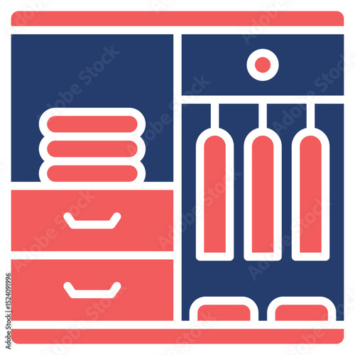 Wardrobe solid color icon