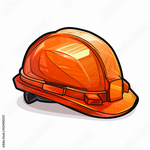 Safety helmet on white background 