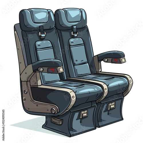 Black seat isolated 