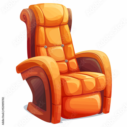 Vector seat on white 