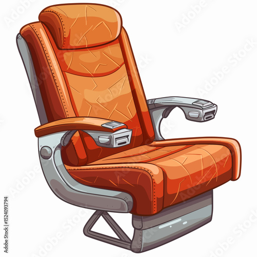 Vector seat isolated on white 
