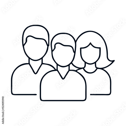 Group photo of three people ideal for websites and social media. This simple group photo is perfect for showcasing teamwork, collaboration, and unity.