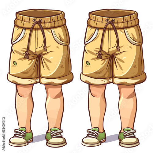 Vector illustration of a shorts 